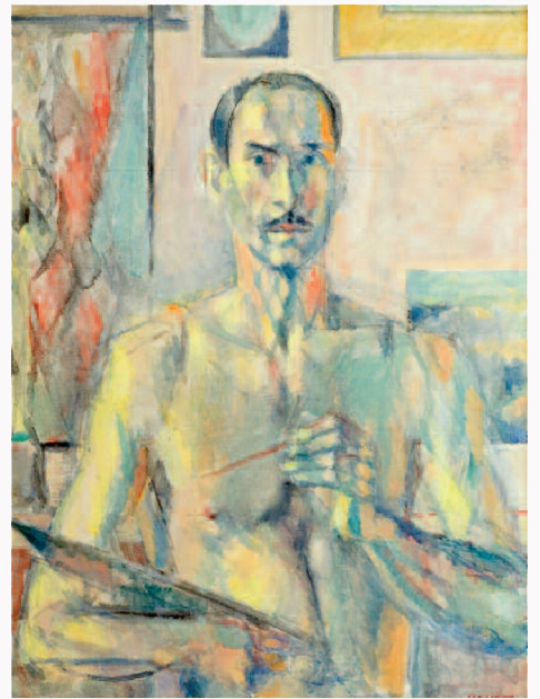 Gali&egrave;re, autoportrait torse nu