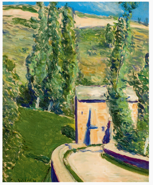 Le moulin du Born, peinture de Victorin Gali&egrave;re