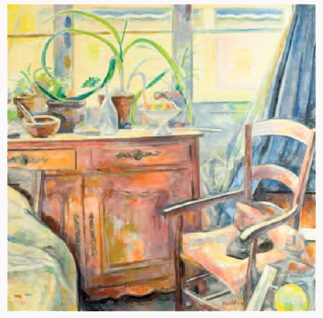 Nature morte &agrave; la plante verte par Victorin Gali&egrave;re 