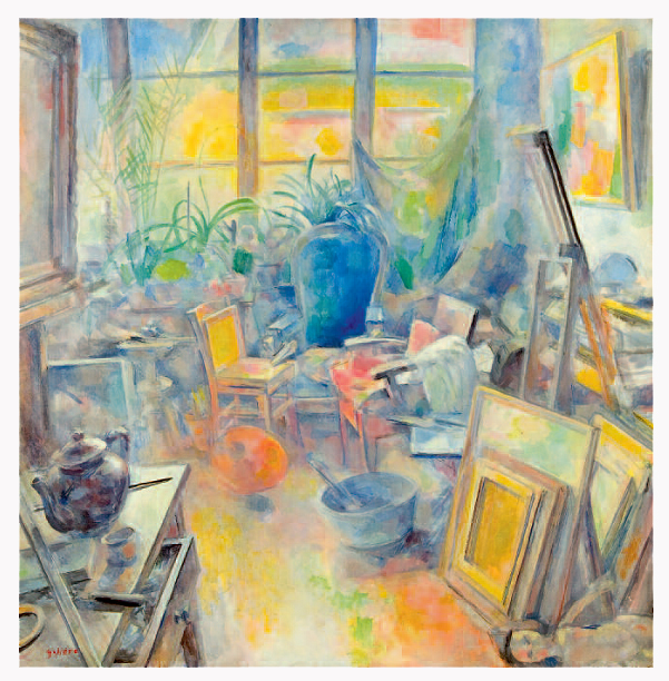 nature morte &agrave; l'atelier par Victorin Gali&egrave;re