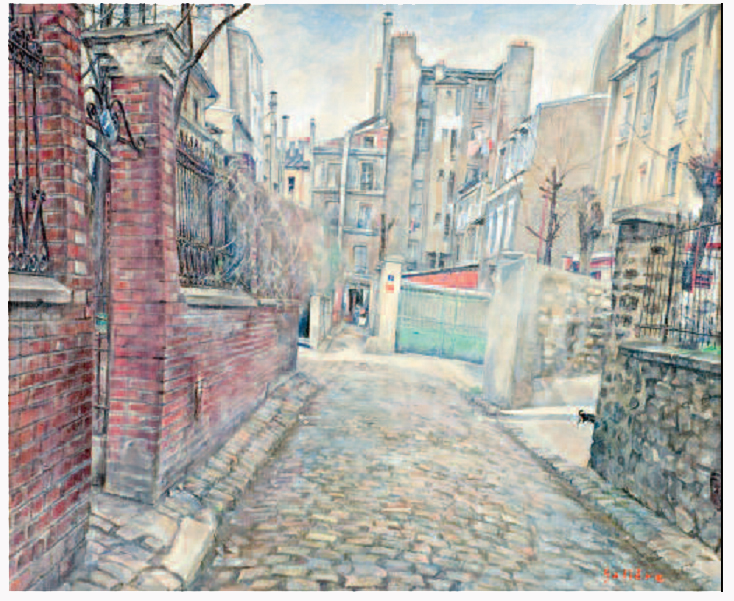 Passage de m&eacute;nilmontant en hiver Victorin Gali&egrave;re